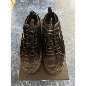 Karl Lagerfeld Paris Suede Sneaker with Camo Mesh Men’s Size 7